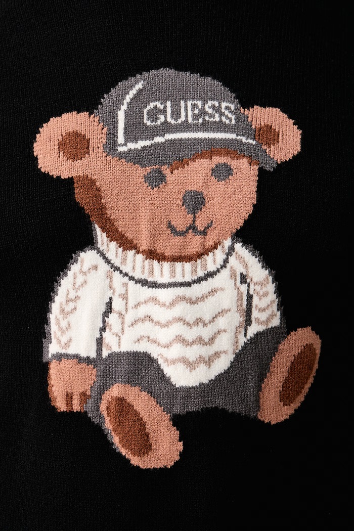Sweter męski z wiskozą NAVIN Guess M6BR42.Z1604 czarny