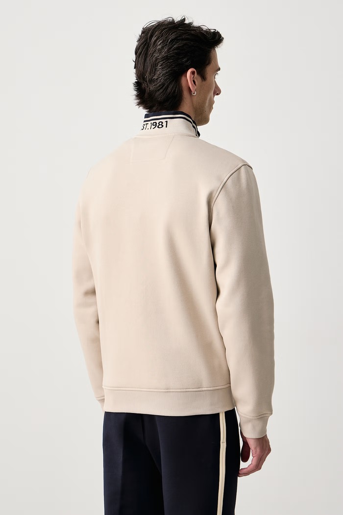 Oblečení Guess Rozepínací mikina pánská s bavlnou M6BQ52.K6169 béžová