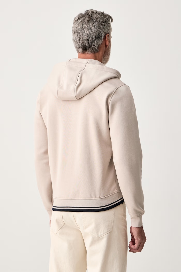 Oblečení Guess Rozepínací mikina s kapucí pánská s bavlnou M6BQ48.K6168 béžová