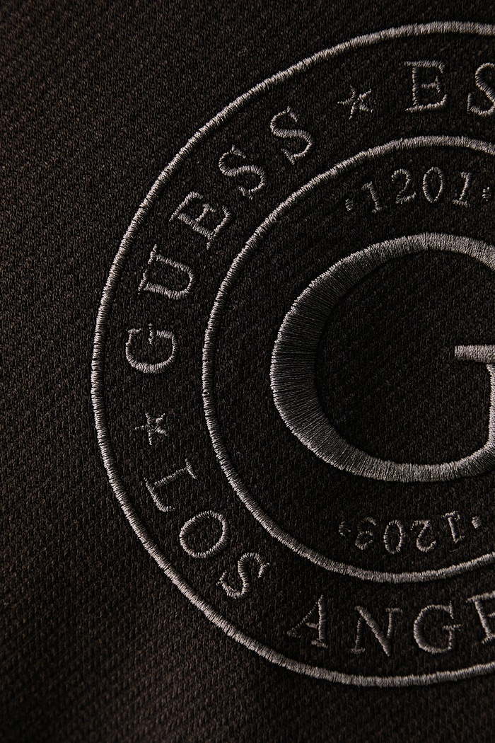 Μπλούζα ανδρική βαμβακερή με ελαστάν Guess καφέ M6BQ28.K6172