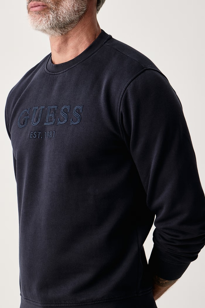 Кофта чоловіча з бавовною Guess M6BQ08.K6159 темно-синій