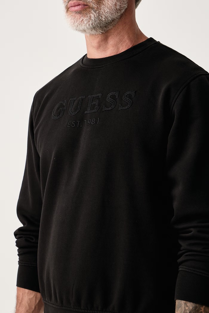 Кофта чоловіча з бавовною Guess M6BQ08.K6159 чорний