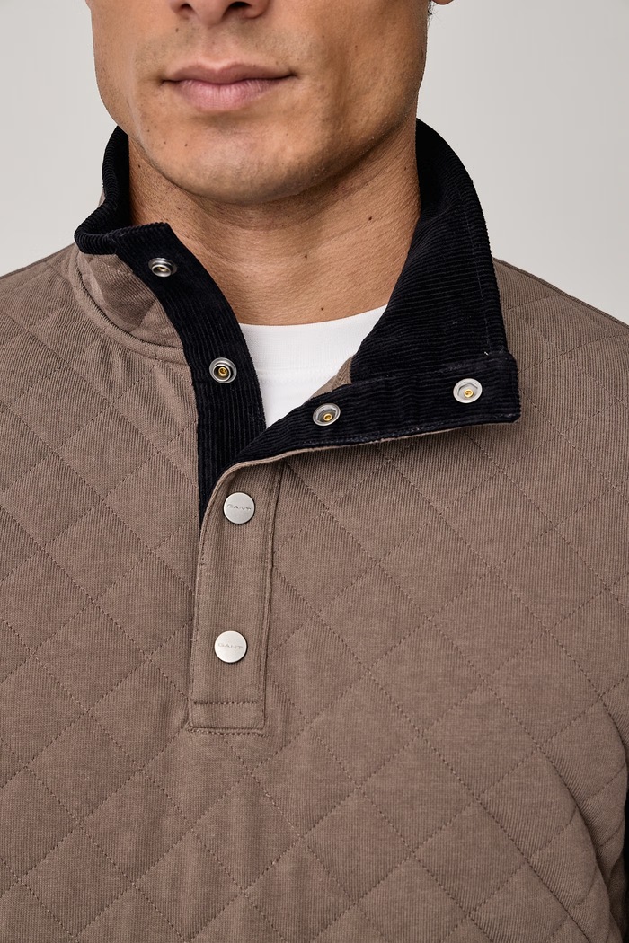 Bluza męska z bawełną Gant beżowy 2067161