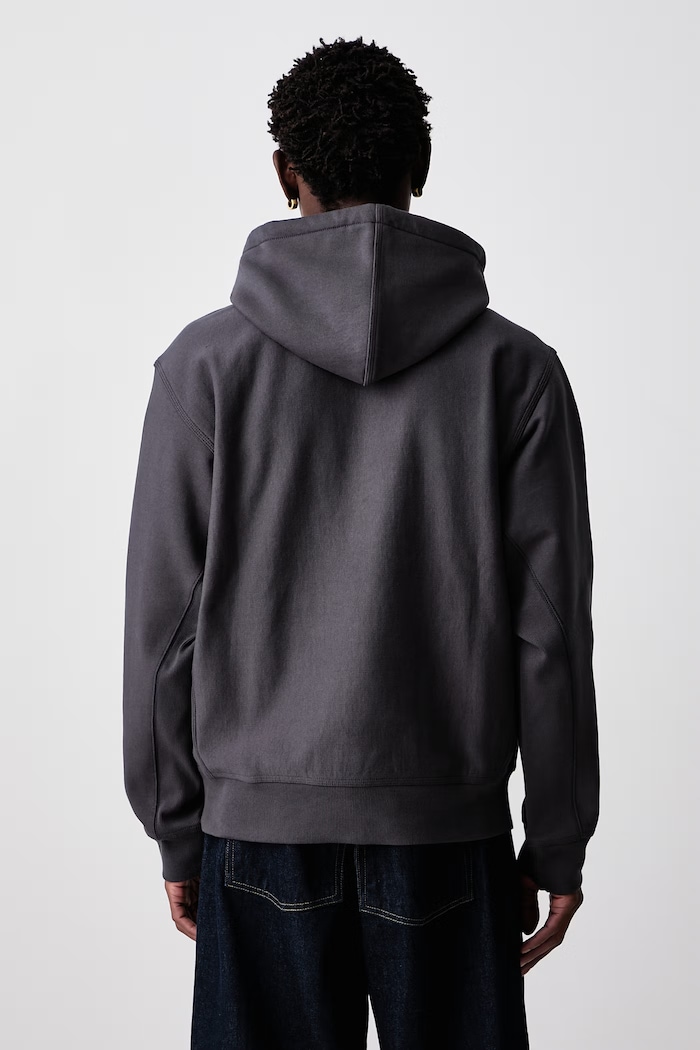 Odzież Carhartt WIP American Script bluza z kapturem z bawełną męska I028279.87XX szary