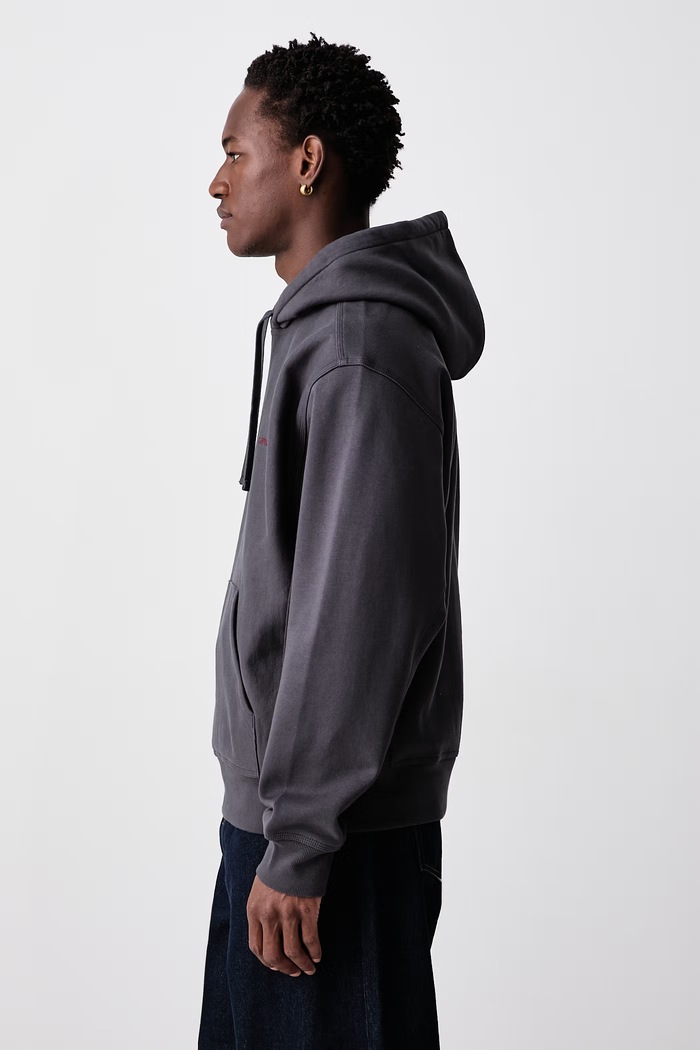American Script bluza z kapturem z bawełną męska Carhartt WIP I028279.87XX szary