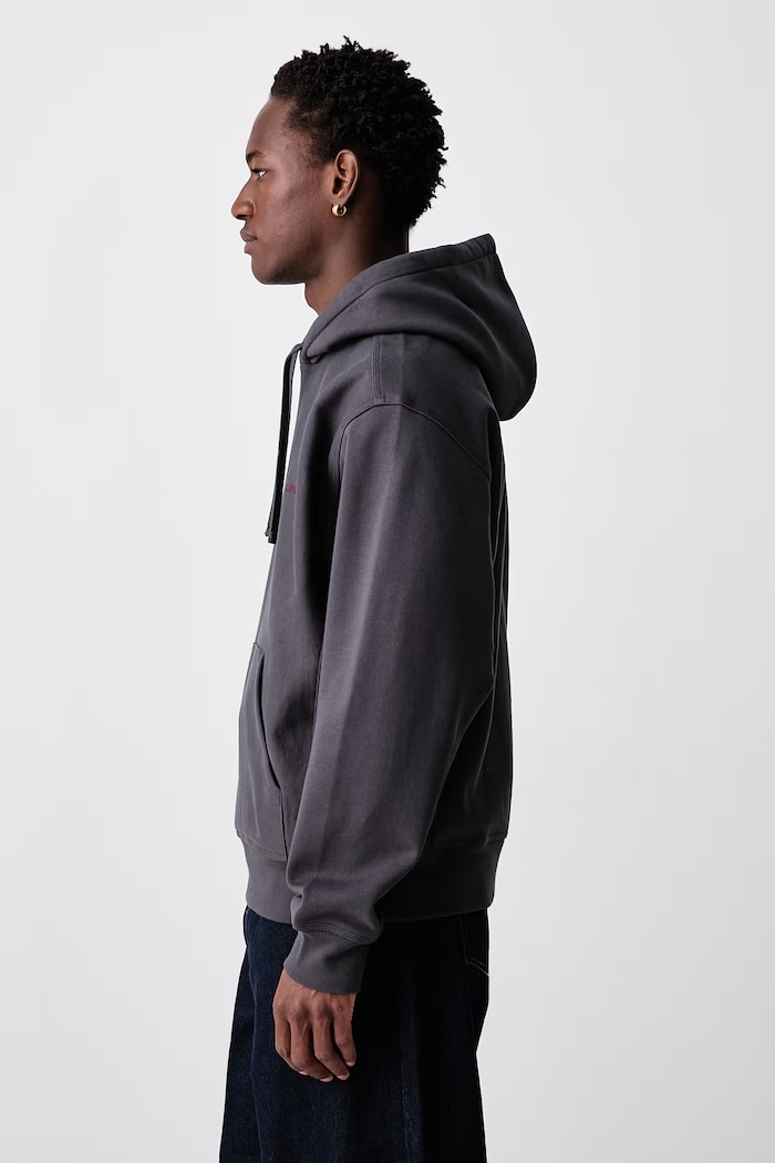 American Script bluza z kapturem z bawełną męska Carhartt WIP I028279.87XX szary