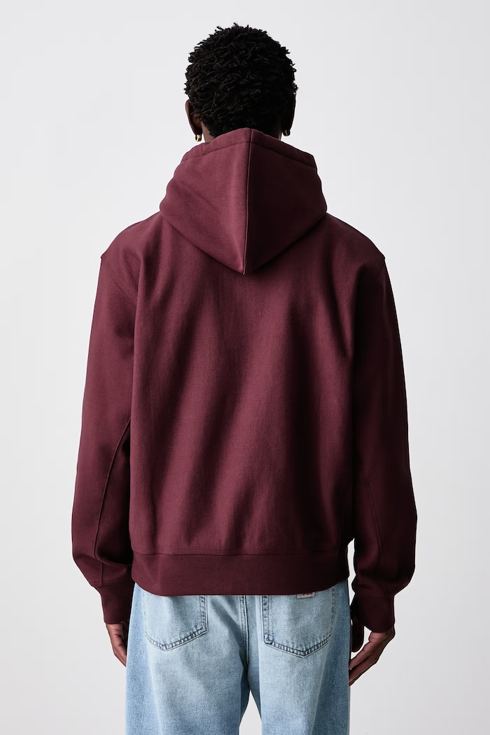Clothing Carhartt WIP American Script hoodie with cotton Men's I028279.826XX maroon