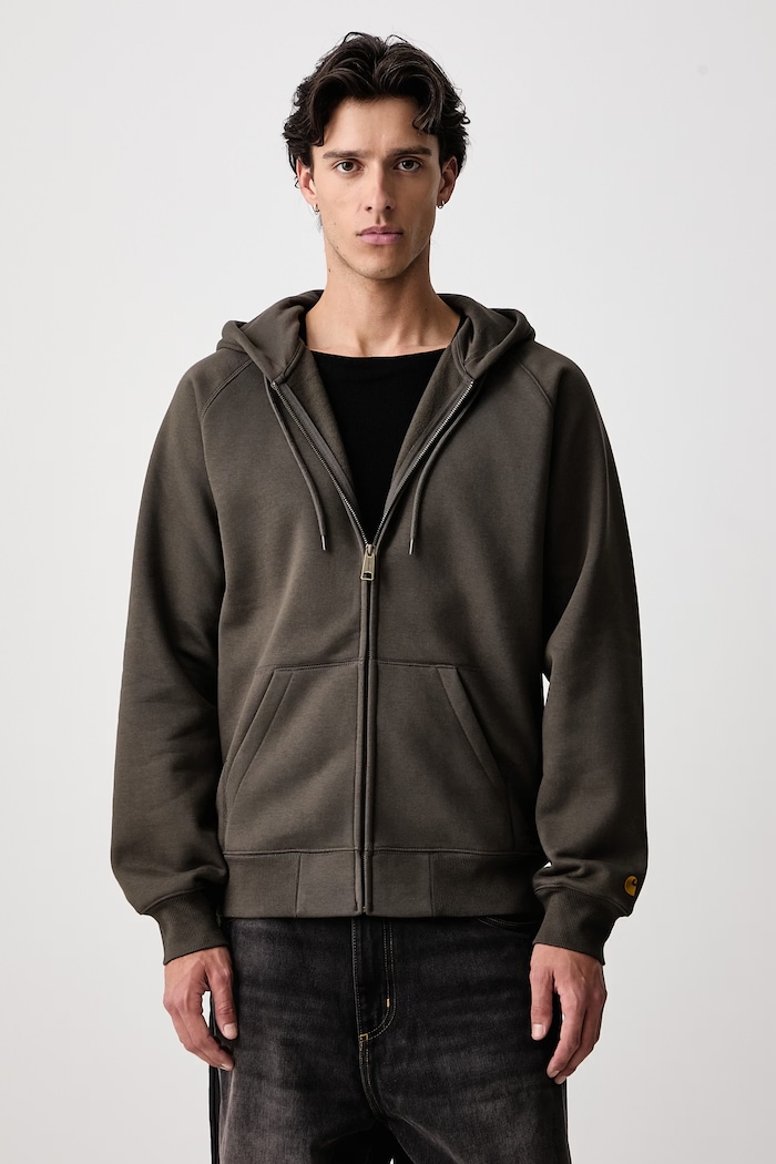 Carhartt WIP Chase zip-up hoodie with cotton Men's green I033664.3X9XX