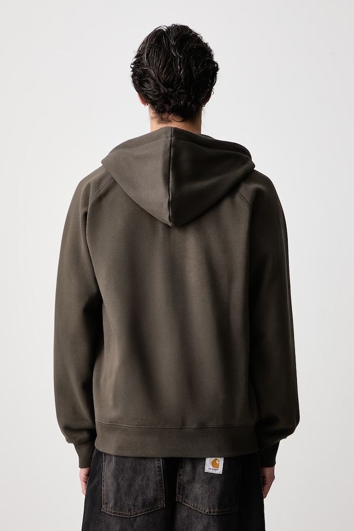 Clothing Carhartt WIP Chase zip-up hoodie with cotton Men's I033664.3X9XX green