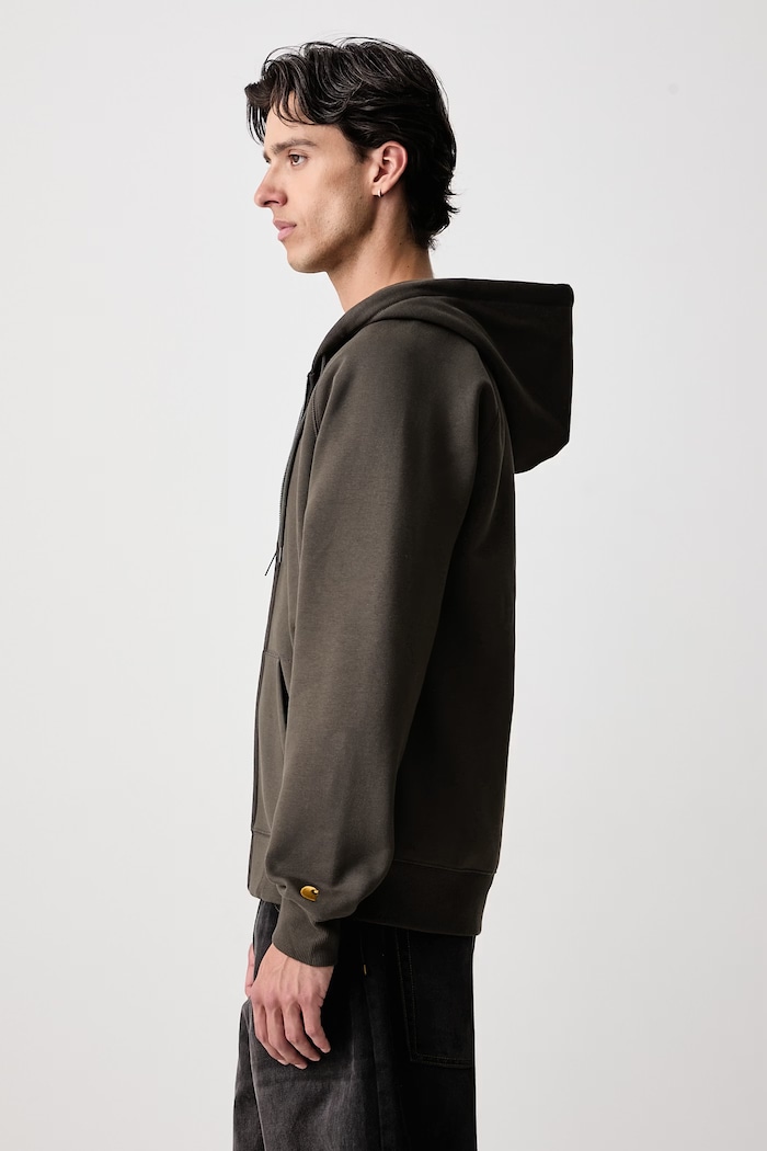 Chase zip-up hoodie with cotton Men's Carhartt WIP I033664.3X9XX green