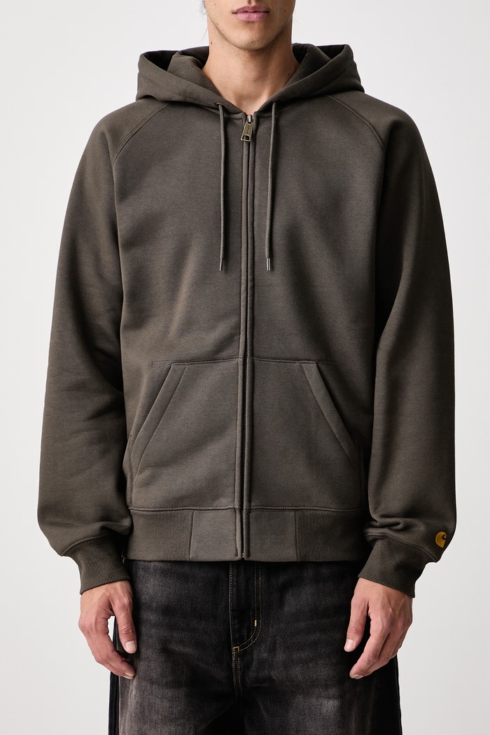 Chase zip-up hoodie with cotton Men's Carhartt WIP green I033664.3X9XX