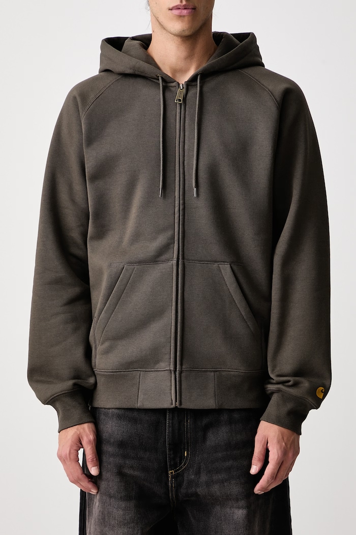 Chase zip-up hoodie with cotton Men's Carhartt WIP green I033664.3X9XX