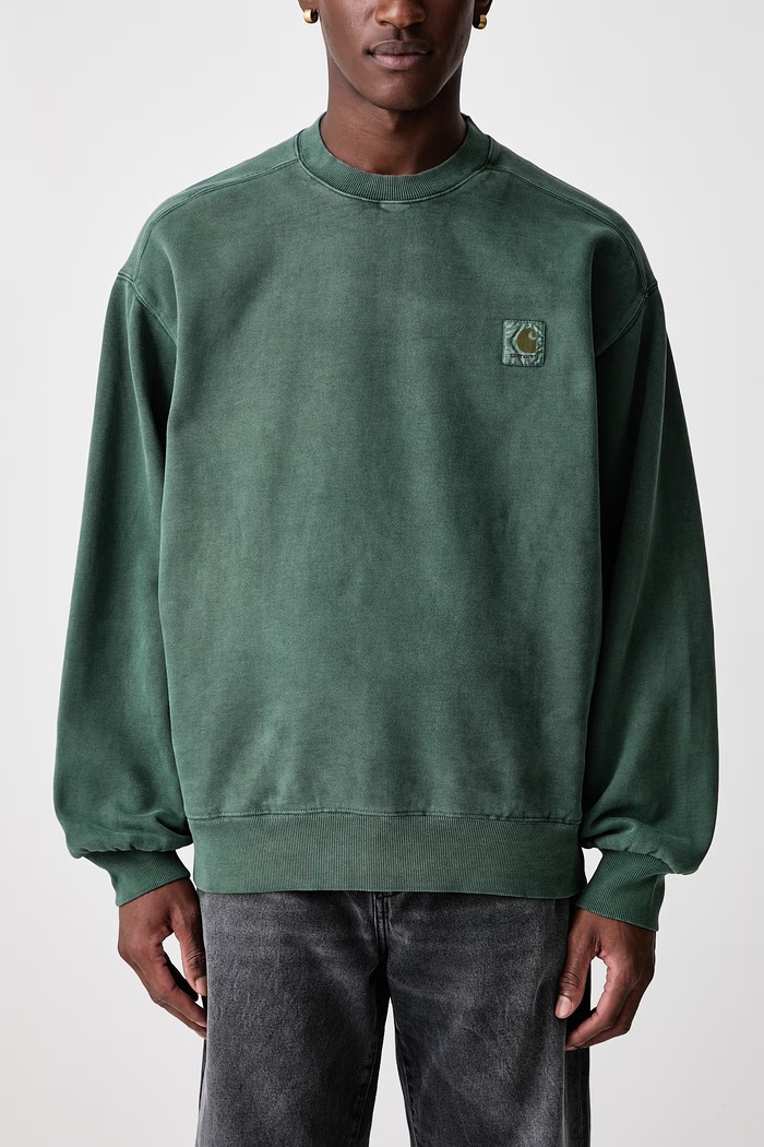 Vista hanorac din bumbac pentru bărbați Carhartt WIP verde I029522.3U0GD