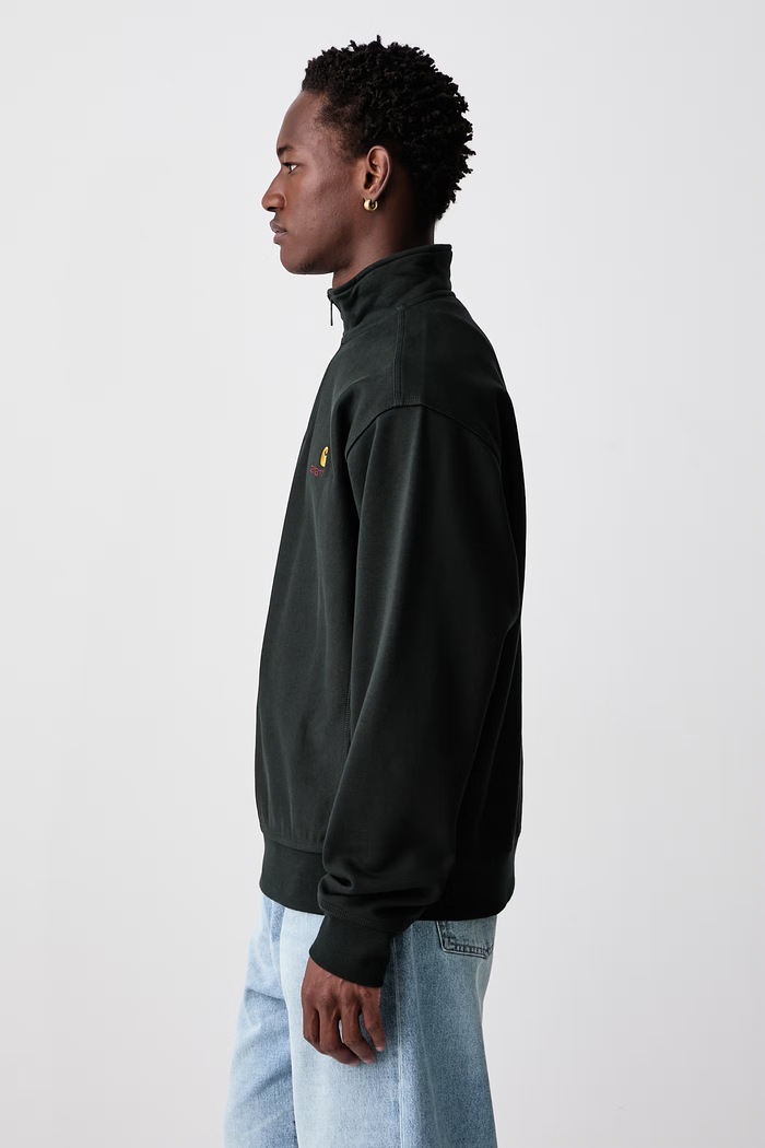 American Script hanorac cu bumbac pentru bărbați Carhartt WIP I027014.3T6XX verde