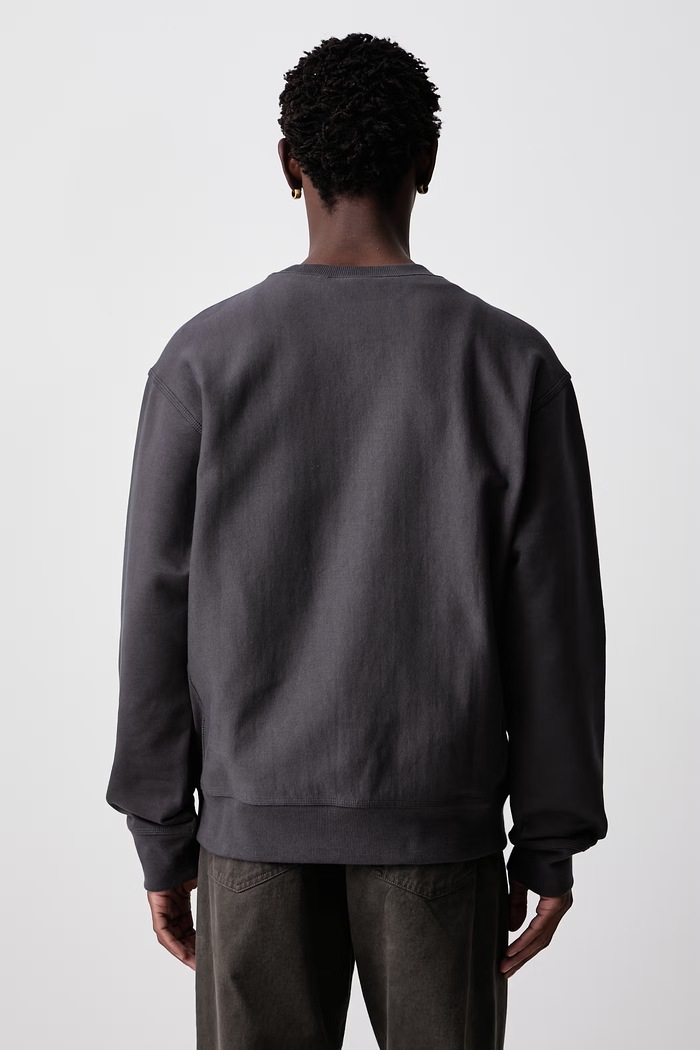 Odzież Carhartt WIP American Script bluza z bawełną męska I025475.87XX szary