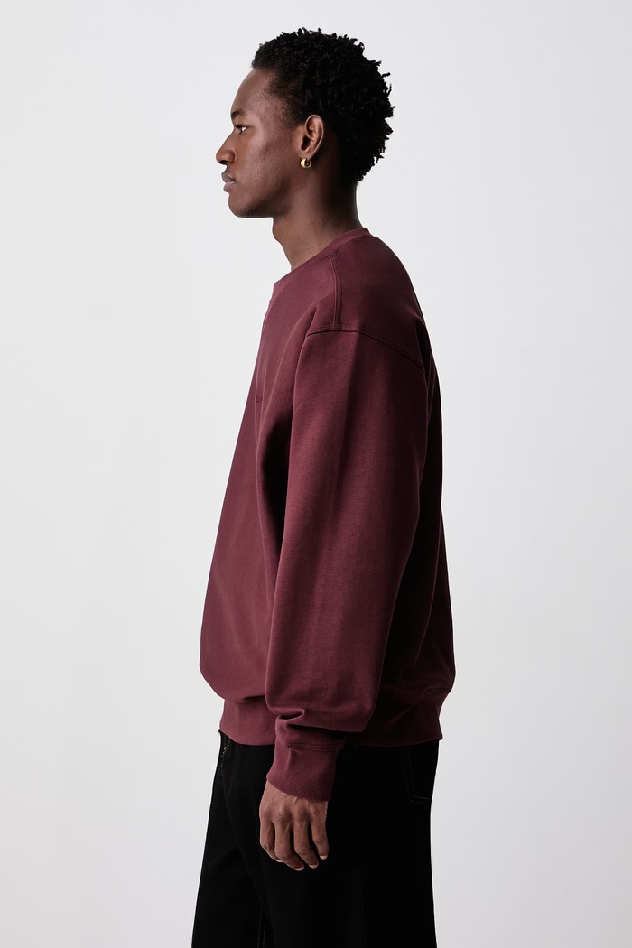 American Script кофта з бавовною чоловіча Carhartt WIP I025475.826XX бордо