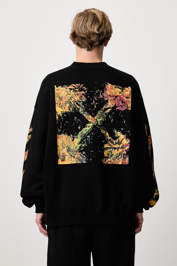Off-White Spices Arrow Skate sweatshirt cotton Men's black 44MBA054F26F002001