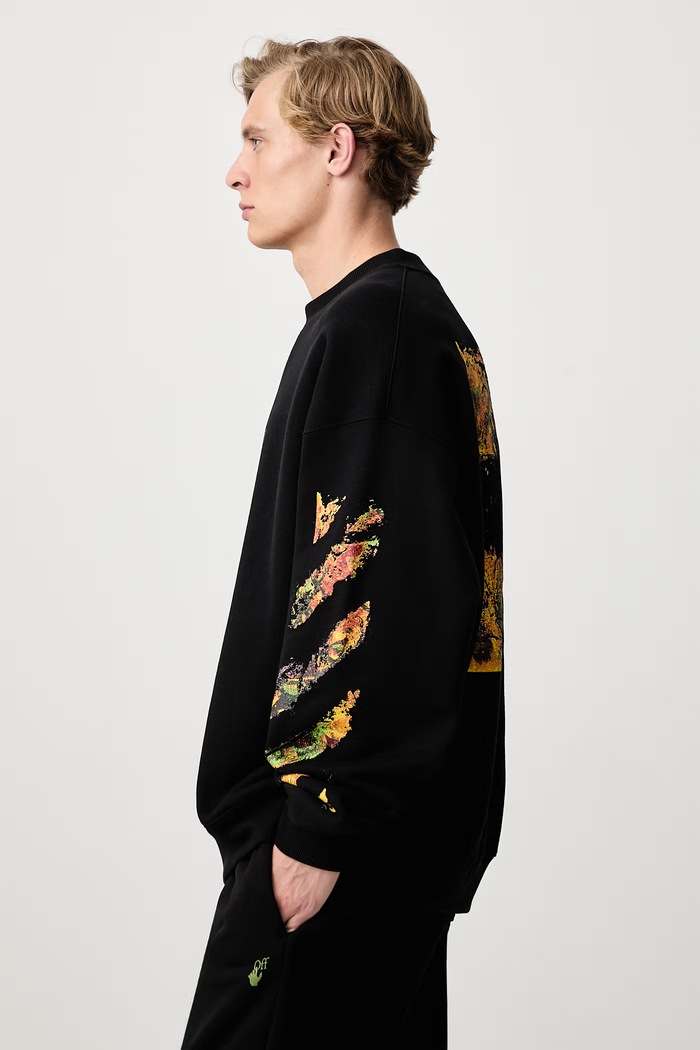 Spices Arrow Skate sweatshirt cotton Men's Off-White 44MBA054F26F002001 black