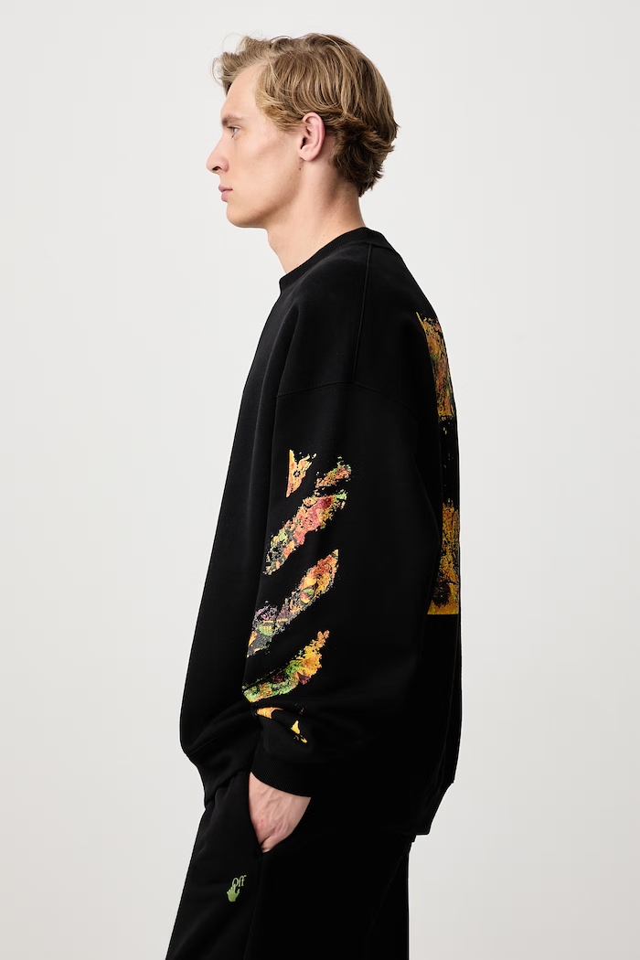 Spices Arrow Skate sweatshirt cotton Men's Off-White 44MBA054F26F002001 black
