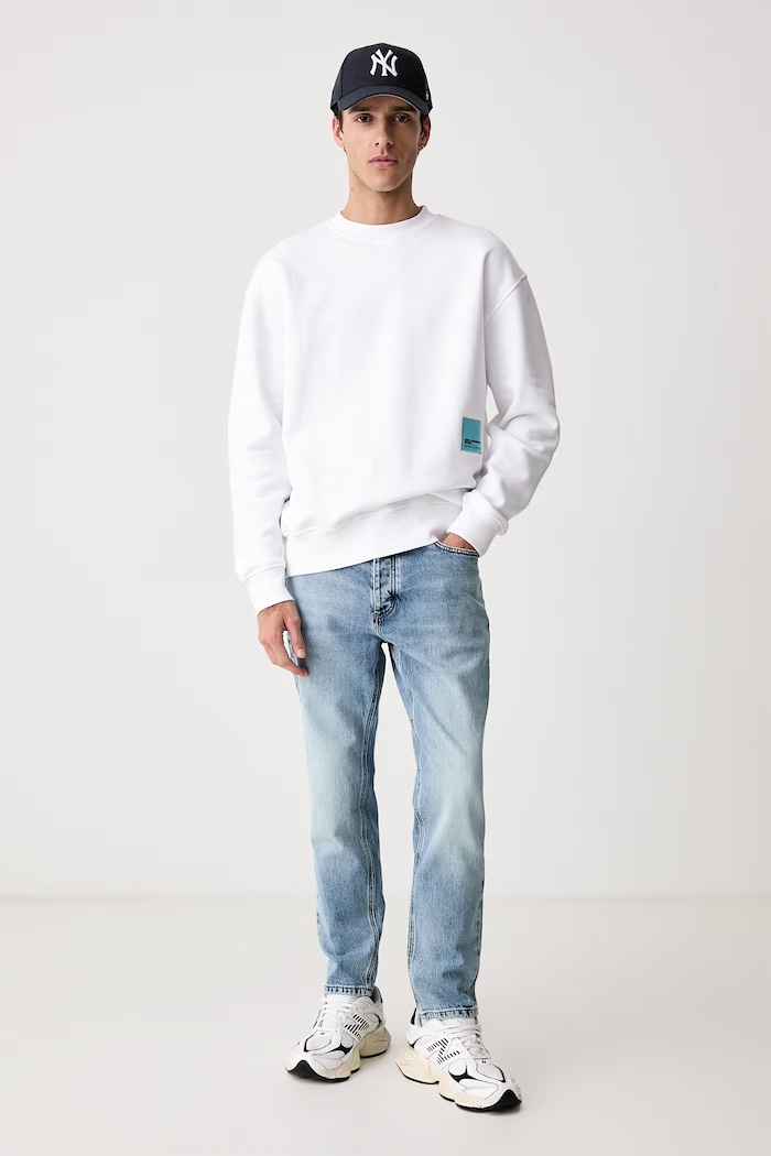 Karl Lagerfeld Jeans Mikina pánska bavlnená x Pietro Terzini B4M20058 biela AW26