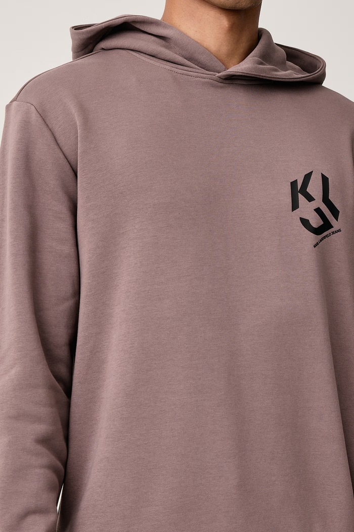 Bluza męska z bawełną Karl Lagerfeld Jeans B3M20021 brązowy