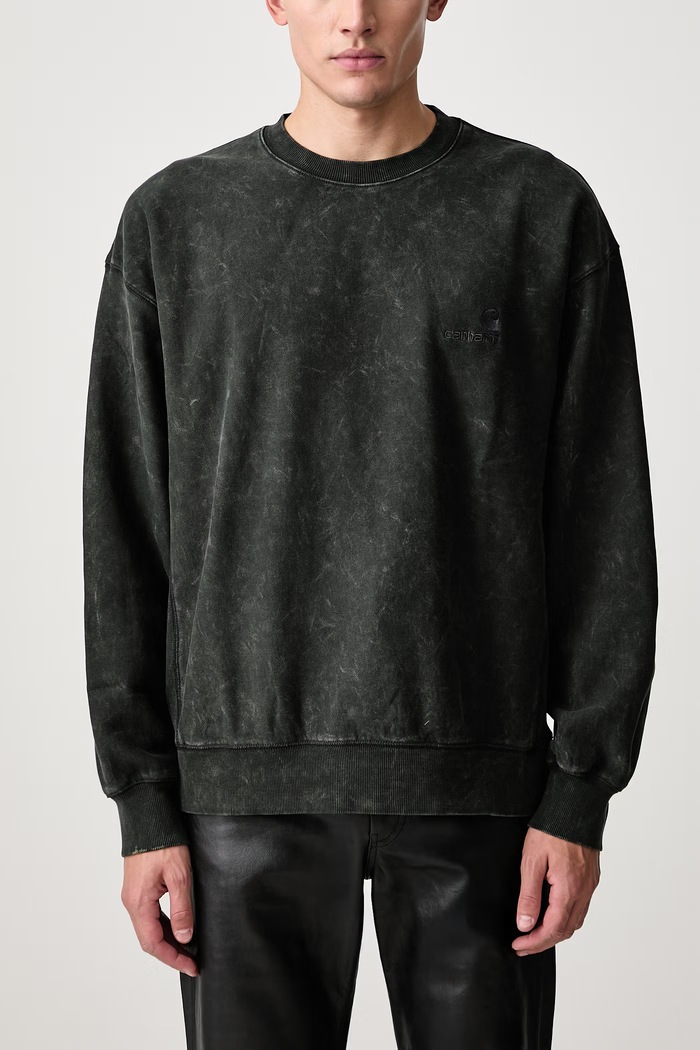 Lambert Sweat dukserica od pamuka za muškarce Carhartt WIP zelena I037104