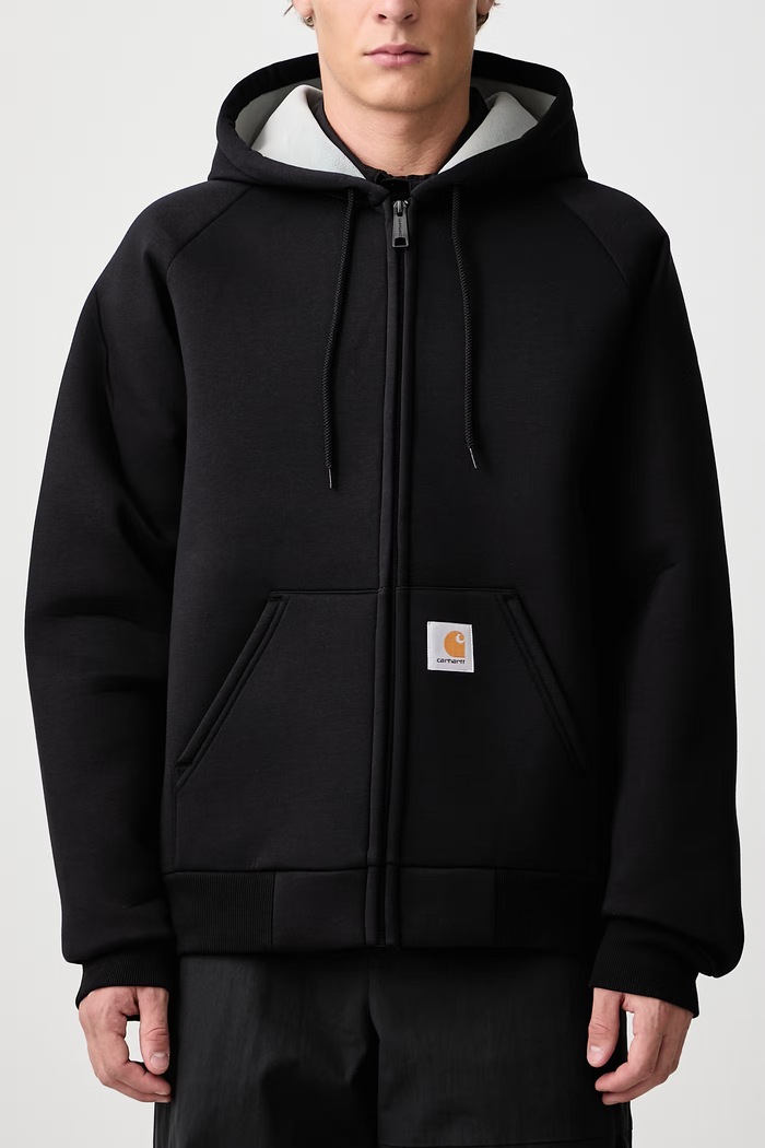 Car-Lux Hooded Jacket bluza rozpinana z kapturem z bawełną męska Carhartt WIP czarny I032935