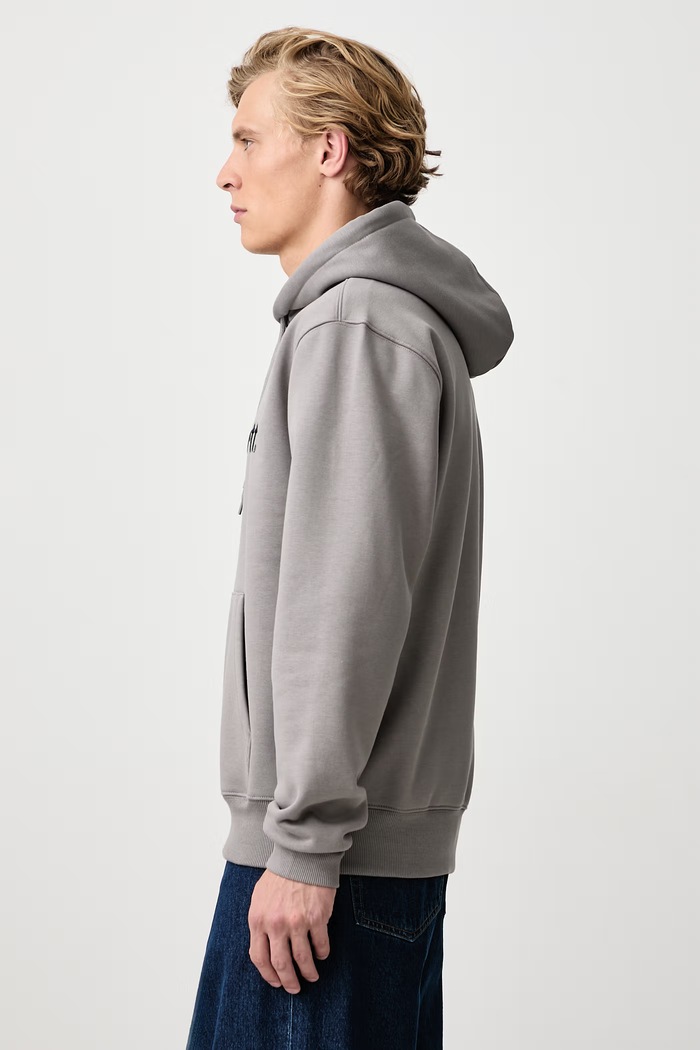 Hooded Carhartt Sweat bluza z kapturem z bawełną męska Carhartt WIP I030547 szary