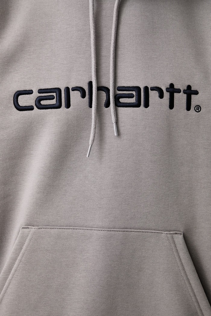 Carhartt WIP Hooded Carhartt Sweat bluza z kapturem z bawełną męska I030547