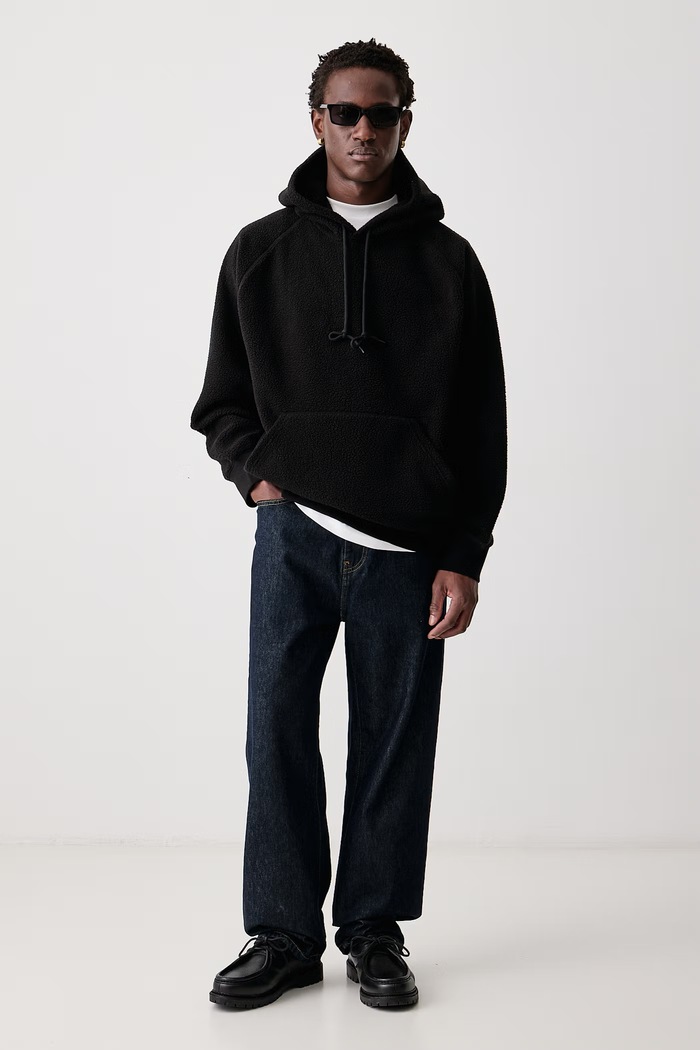 Carhartt WIP Hooded Limn C Fleece Sweat bluza z kapturem polarowa męska I037251 czarny AW26