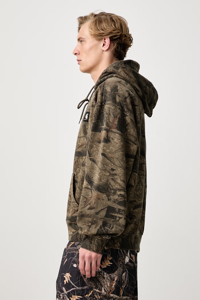 Hooded Feather Tree Sweat bluza z kapturem bawełniana męska Carhartt WIP I037164 multicolor