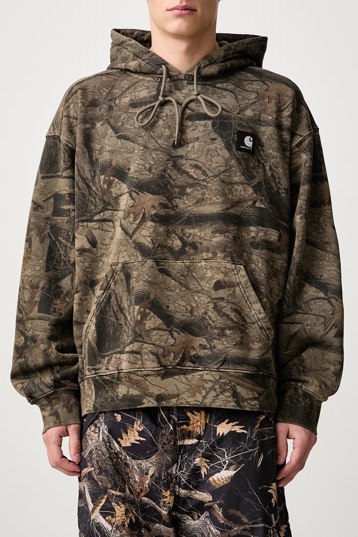 Hooded Feather Tree Sweat bluza z kapturem bawełniana męska Carhartt WIP multicolor I037164