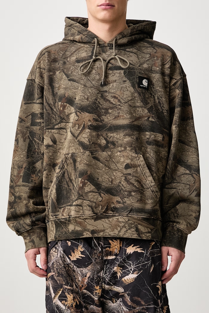 Hooded Feather Tree Sweat bluza z kapturem bawełniana męska Carhartt WIP multicolor I037164