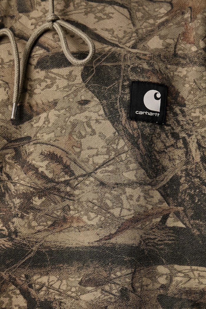 Carhartt WIP Hooded Feather Tree Sweat bluza z kapturem bawełniana męska I037164