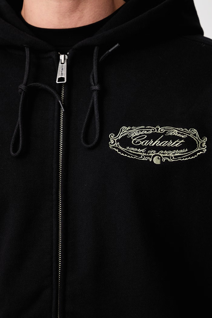 Carhartt WIP Hooded Chez WIP Jacket bluza rozpinana z kapturem z bawełną męska I037280