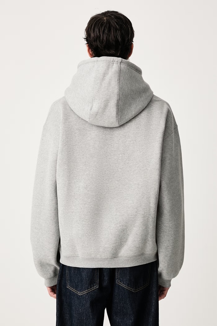 Odzież Carhartt WIP Hooded Ebbert Jacket bluza z bawełną męska I037114 szary