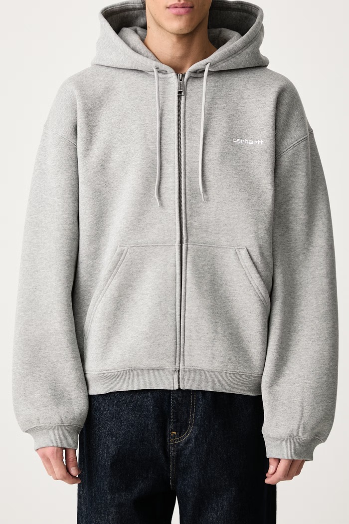 Hooded Ebbert Jacket bluza z bawełną męska Carhartt WIP szary I037114