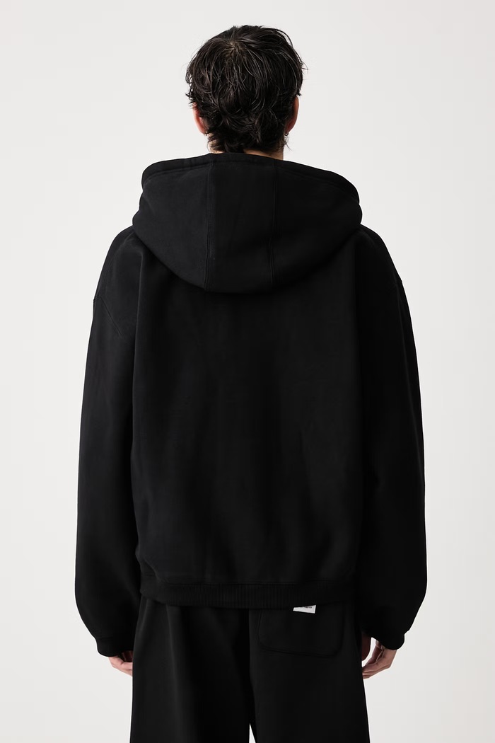 Odzież Carhartt WIP Hooded Ebbert Jacket bluza z bawełną męska I037114 czarny