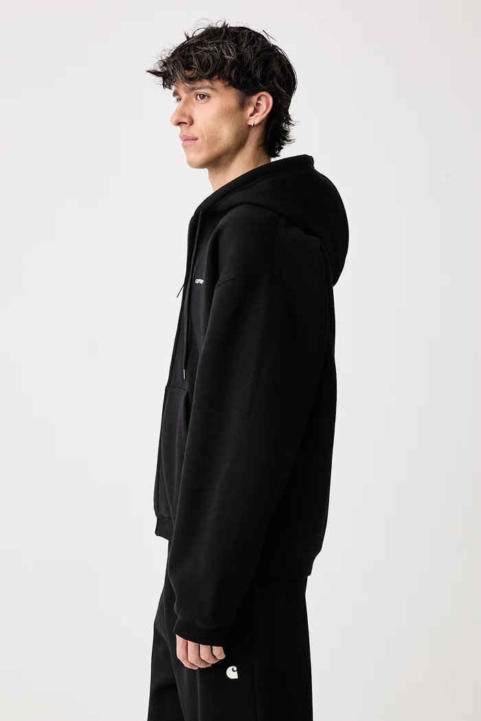 Hooded Ebbert Jacket bluza z bawełną męska Carhartt WIP I037114 czarny