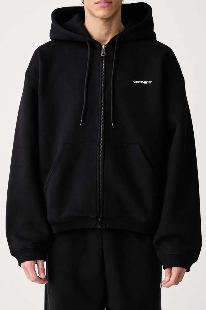Hooded Ebbert Jacket bluza z bawełną męska Carhartt WIP czarny I037114