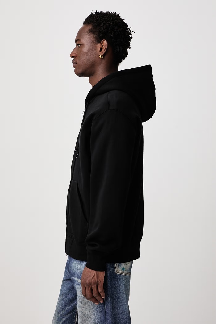 Hooded Mack Jacket bluza rozpinana z kapturem z bawełną męska Carhartt WIP I037102 czarny