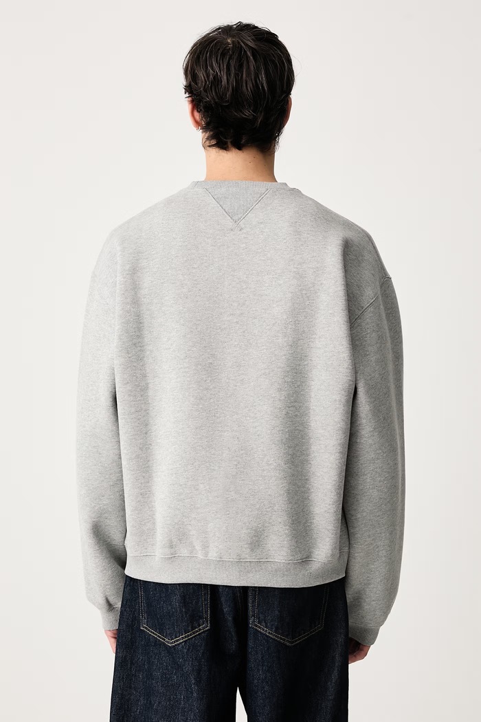Odzież Carhartt WIP Ebbert Sweat bluza z bawełną męska I037113 szary