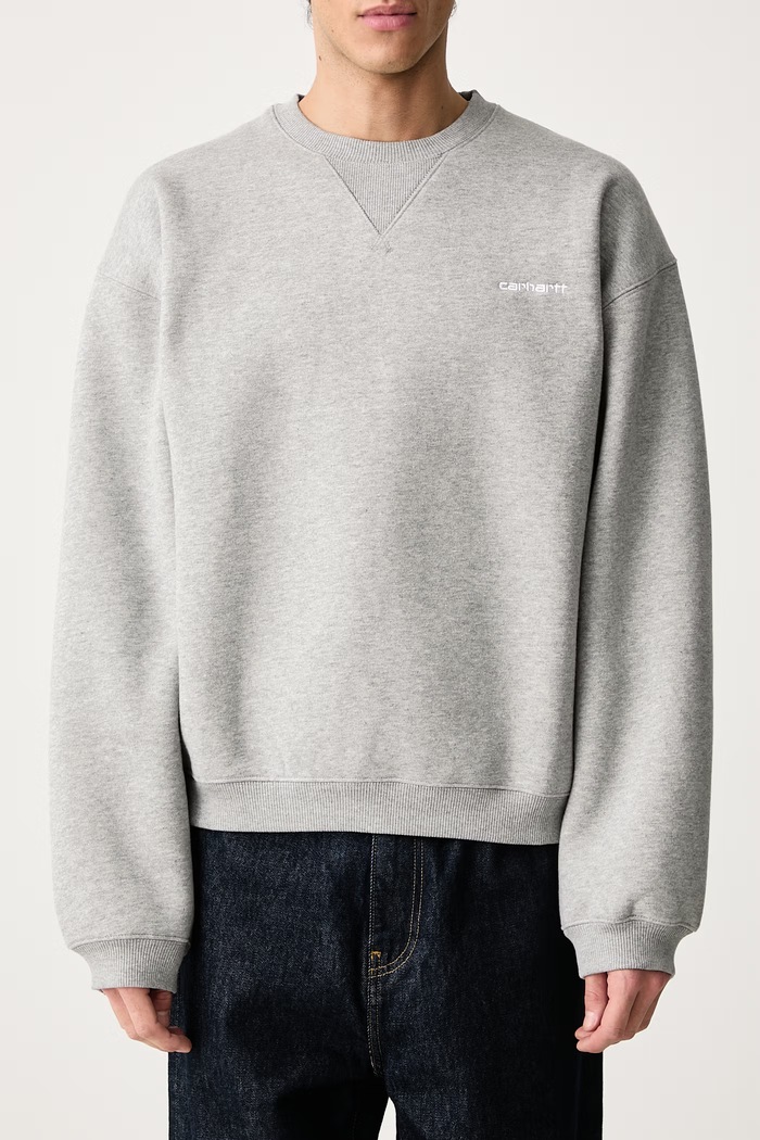 Ebbert Sweat bluza z bawełną męska Carhartt WIP szary I037113