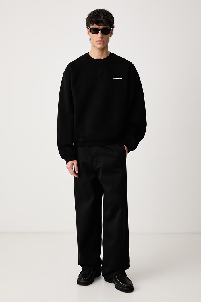 Carhartt WIP Ebbert Sweat bluza z bawełną męska I037113 czarny AW26