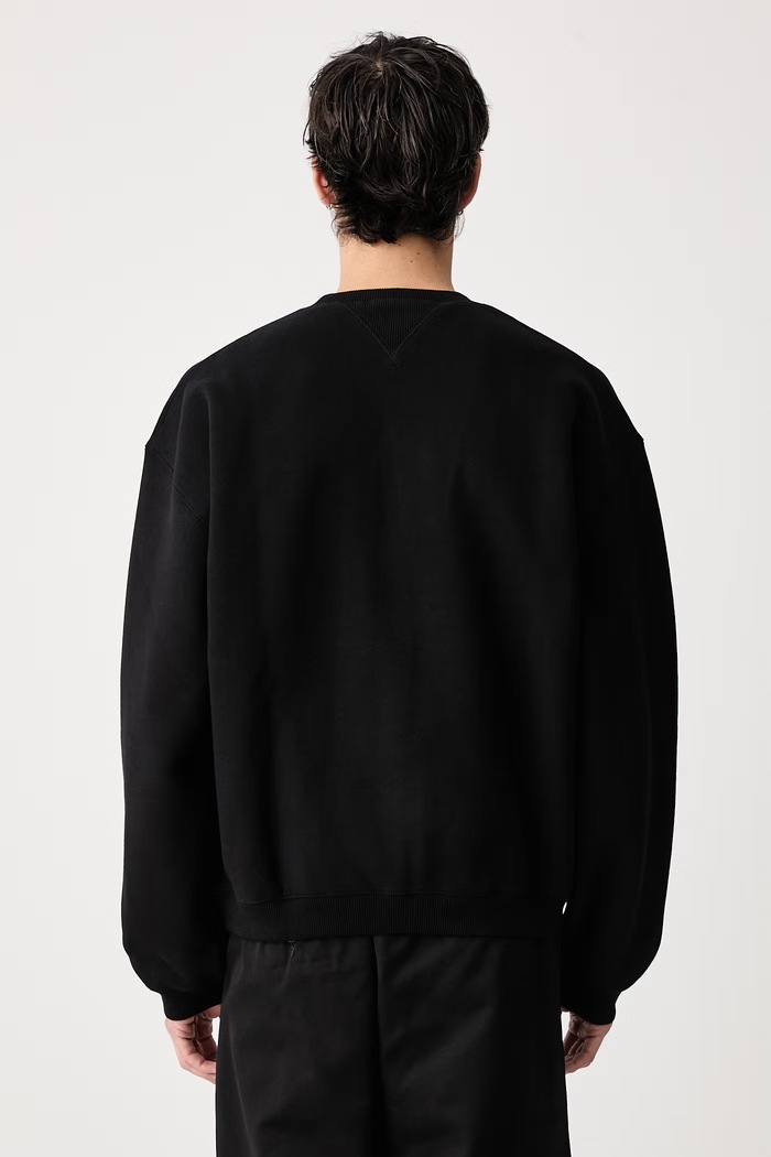 Odzież Carhartt WIP Ebbert Sweat bluza z bawełną męska I037113 czarny