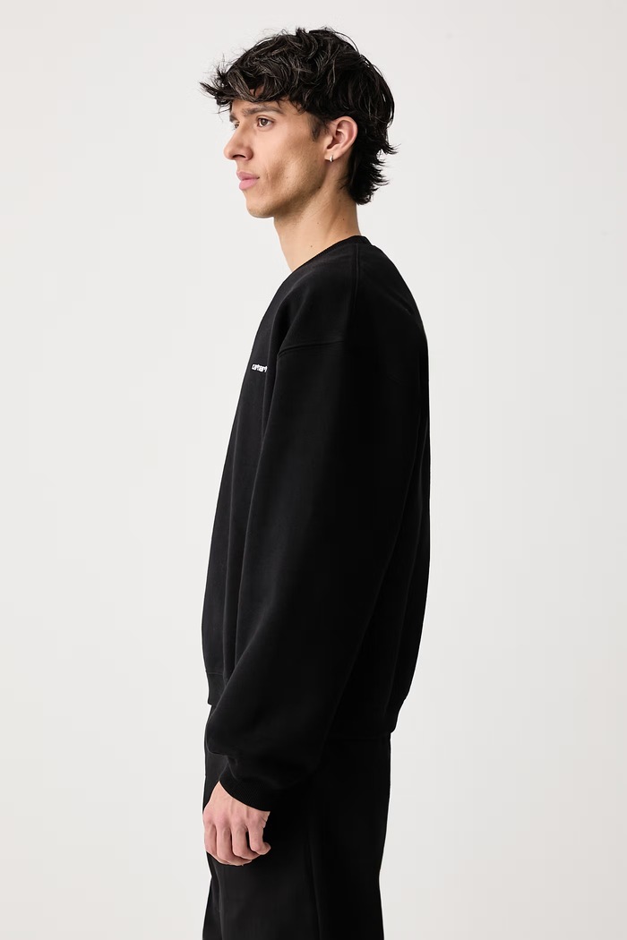 Ebbert Sweat bluza z bawełną męska Carhartt WIP I037113 czarny