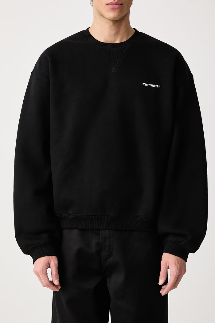 Ebbert Sweat bluza z bawełną męska Carhartt WIP czarny I037113