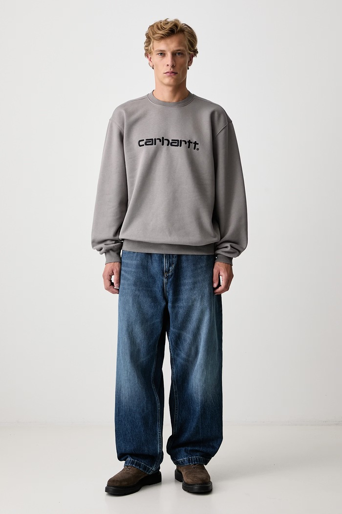 Carhartt WIP Carhartt Sweat bluza z bawełną męska I030546 szary AW26