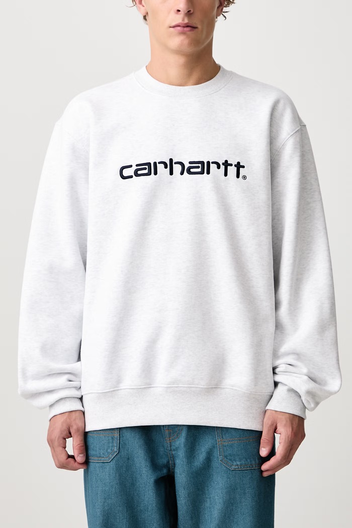 Carhartt Sweat sweatshirt with cotton Men's Carhartt WIP gray I030546