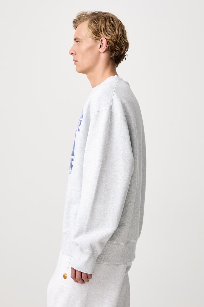 1989 Winners Sweat felpa in cotone da uomo Carhartt WIP I037278 grigio